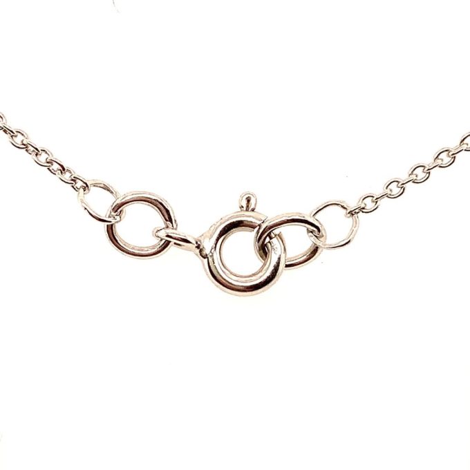 9ct White Gold Pendant Trace Chain - 20 Inch
