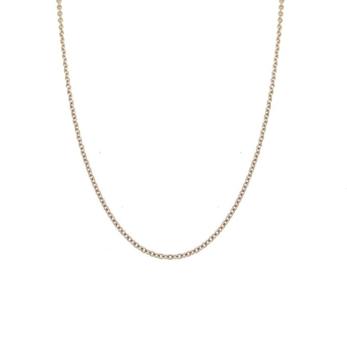 9ct White Gold Pendant Trace Chain - 20 Inch