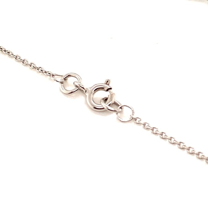 9ct White Gold Diamond Necklace and Studs Set