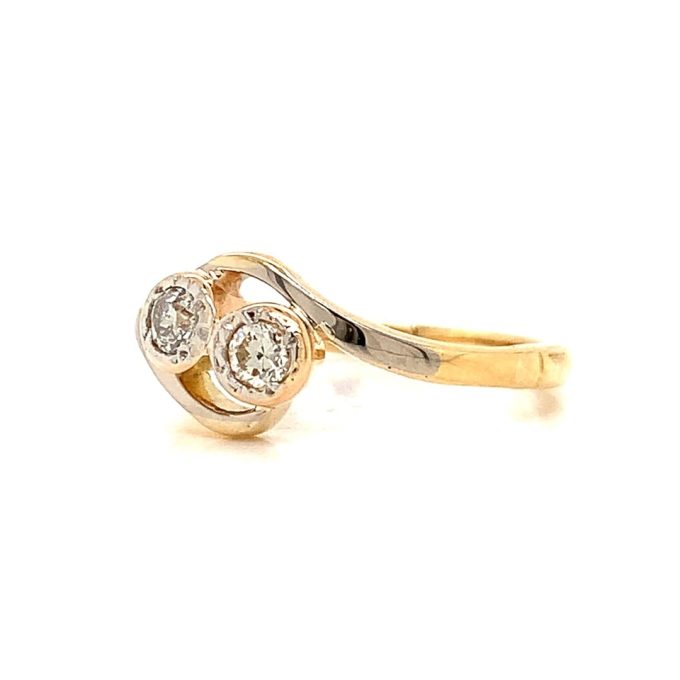 Vintage Diamond Twist Ring