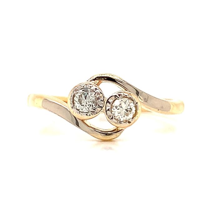 Vintage Diamond Twist Ring