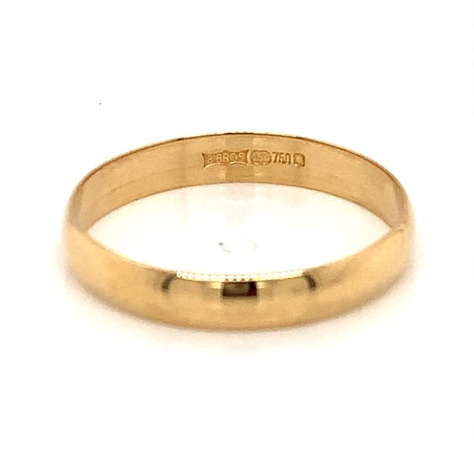 18ct Yellow Gold 3mm Band