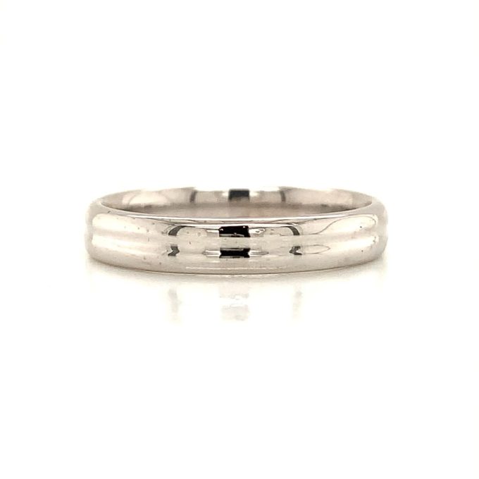 Ladies 18ct White Gold Band