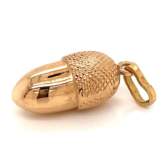 18ct Gold Acorn Charm