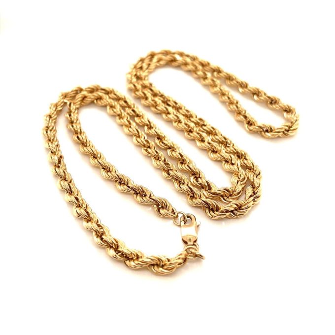 9 Carat Yellow Gold Rope Chain