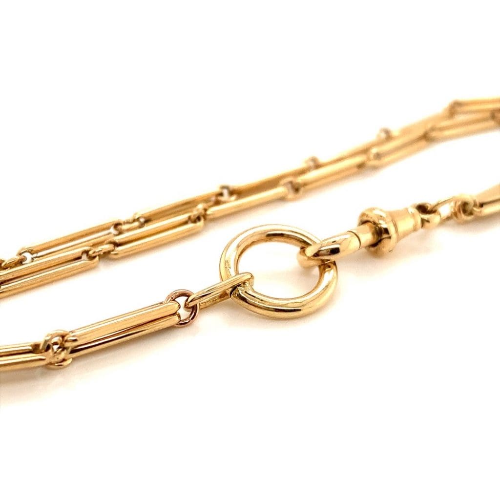 Antique Yellow Gold Double Chain Bracelet Aspens Jewellers