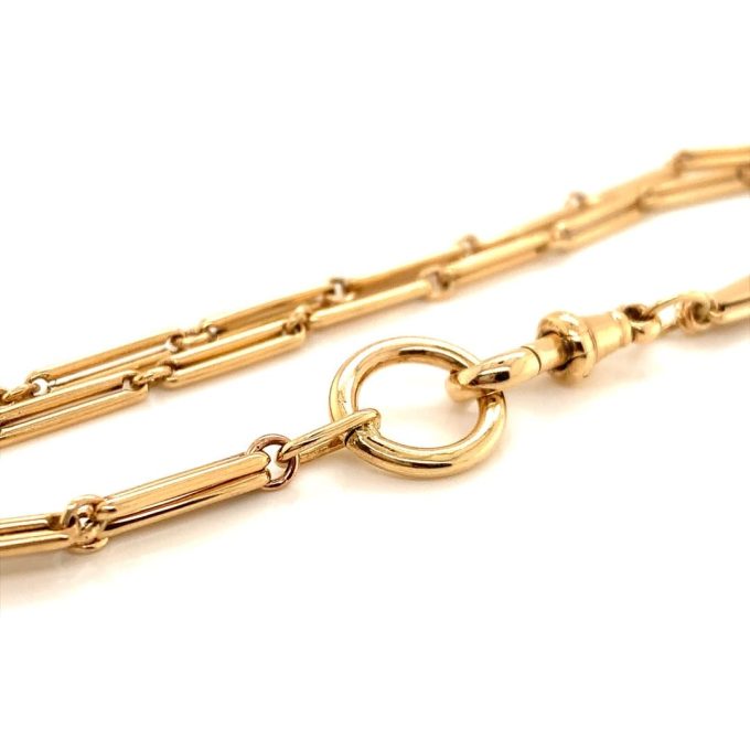 Antique Yellow Gold Double Chain Bracelet
