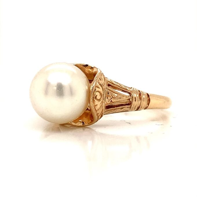 Vintage Mikimoto Pearl Ring