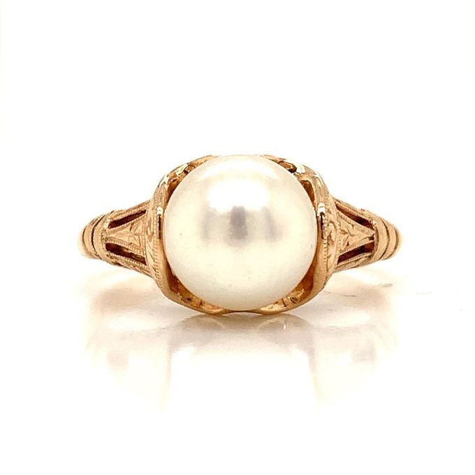 Vintage Mikimoto Pearl Ring