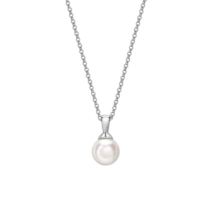 Akoya Pearl White Gold Necklace