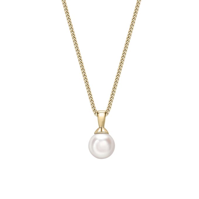 Akoya Pearl Yellow Gold Necklace