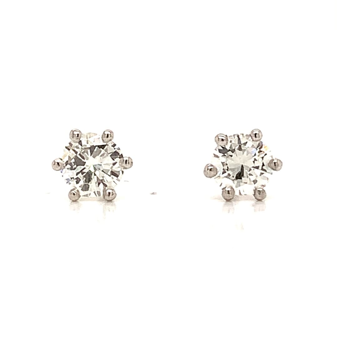0.40ct Diamond Platinum Stud Earrings