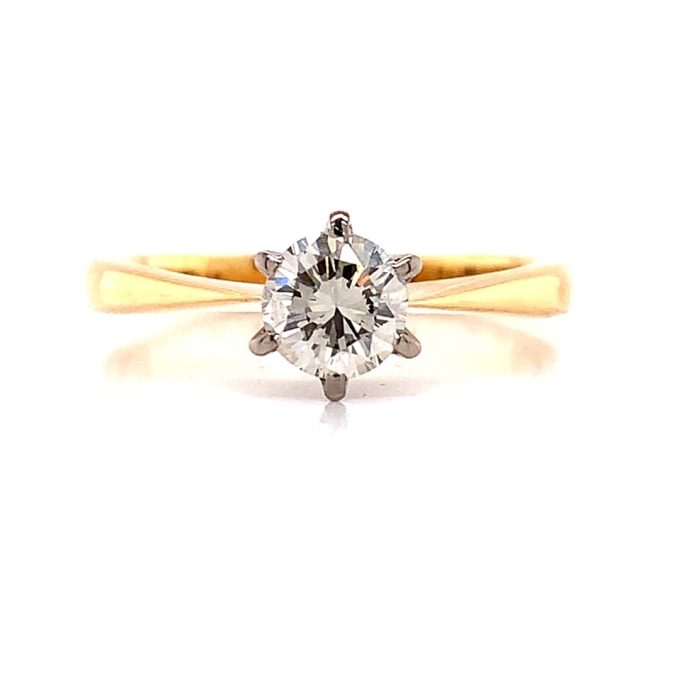 Vintage 0.65ct Diamond Solitaire Ring
