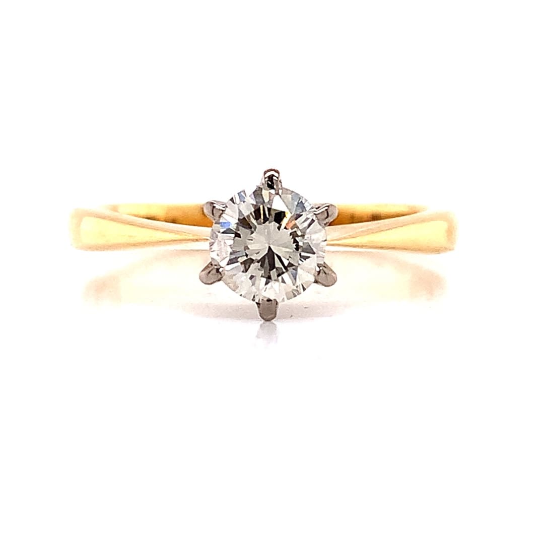 Vintage 0.65ct Diamond Solitaire Ring
