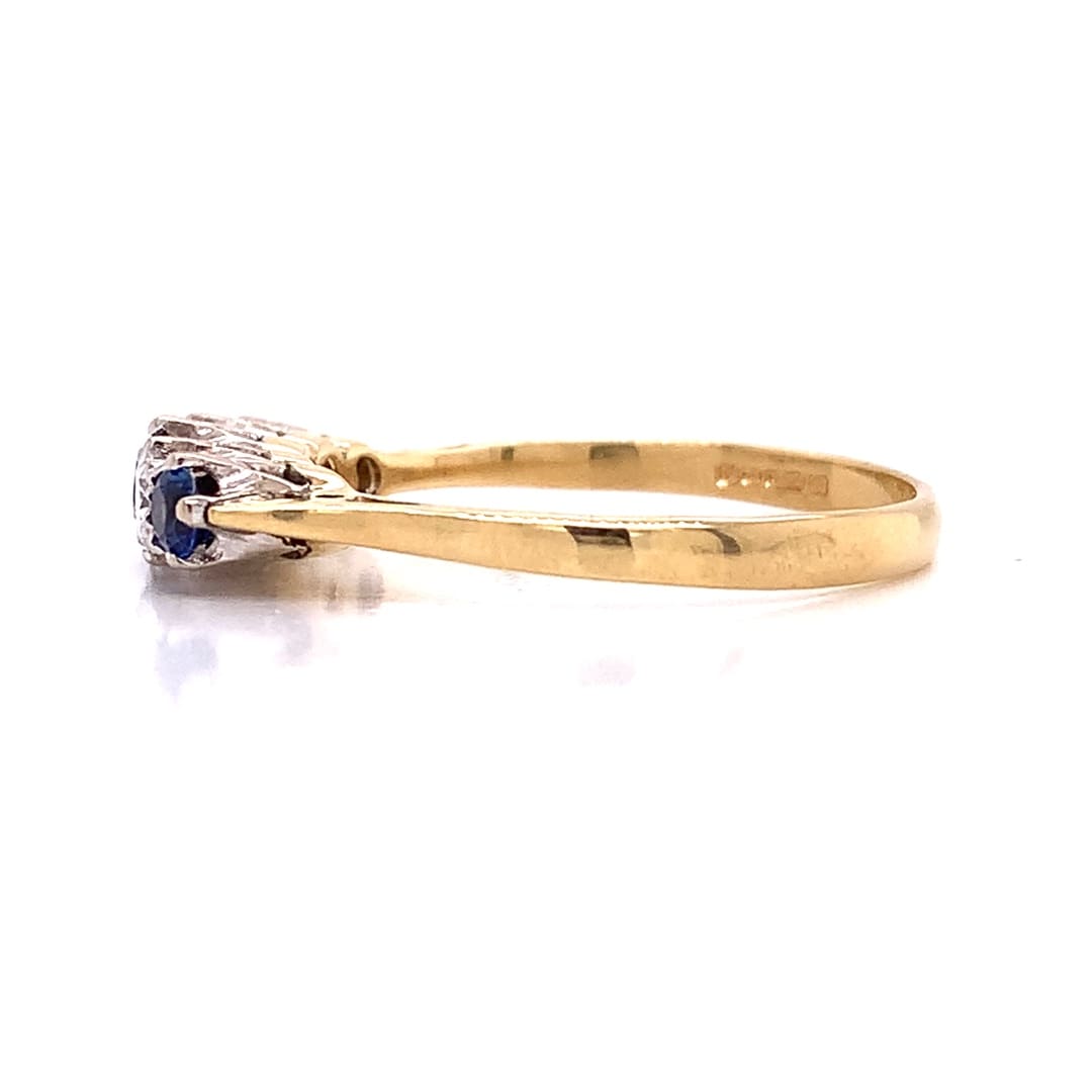 Sapphire and Diamond Vintage Ring
