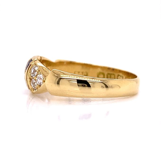 Sapphire and Diamond Antique Ring