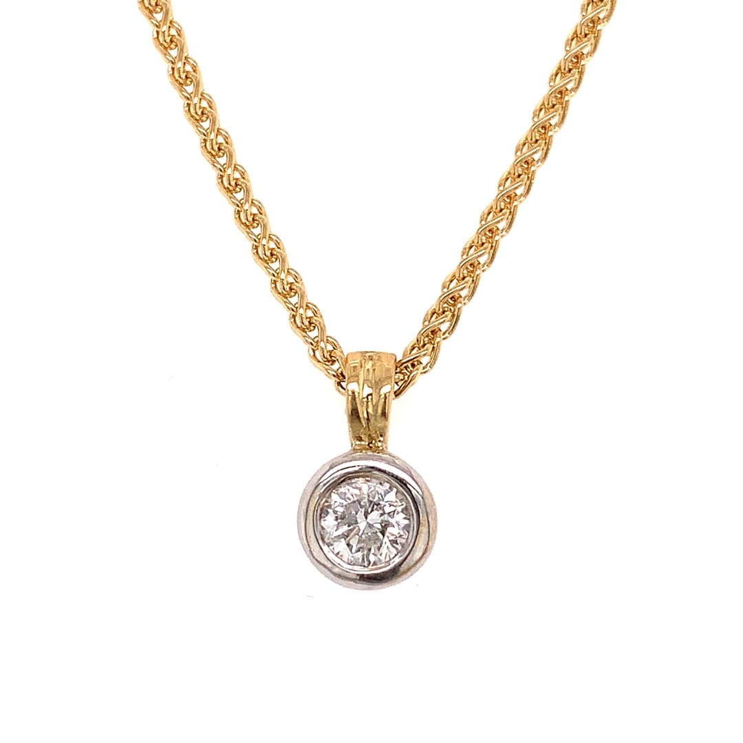 0.33ct Diamond Solitaire Necklace