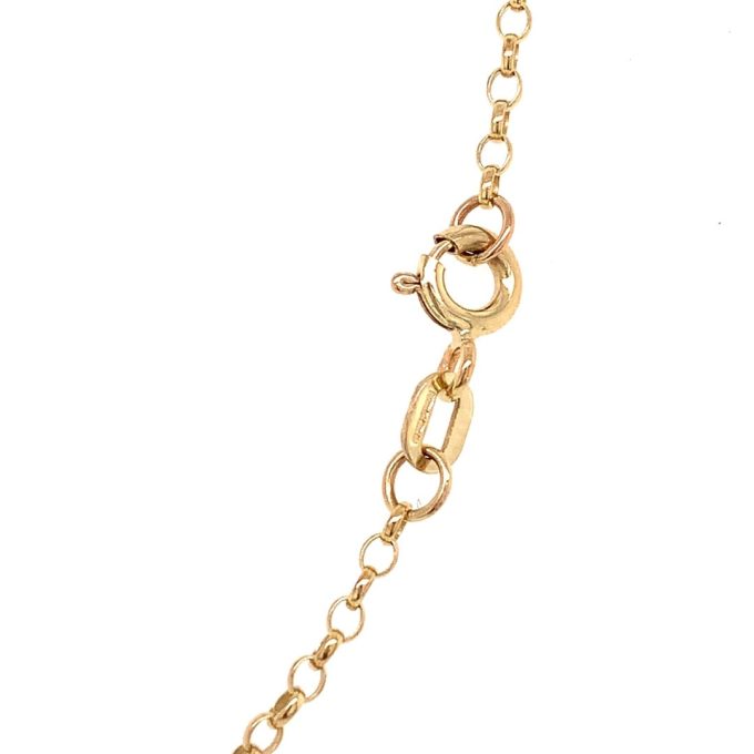 9ct Yellow Gold Fine Belcher Chain - 16"