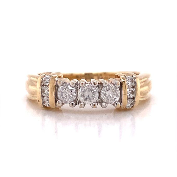 Band Style Diamond Dress Ring
