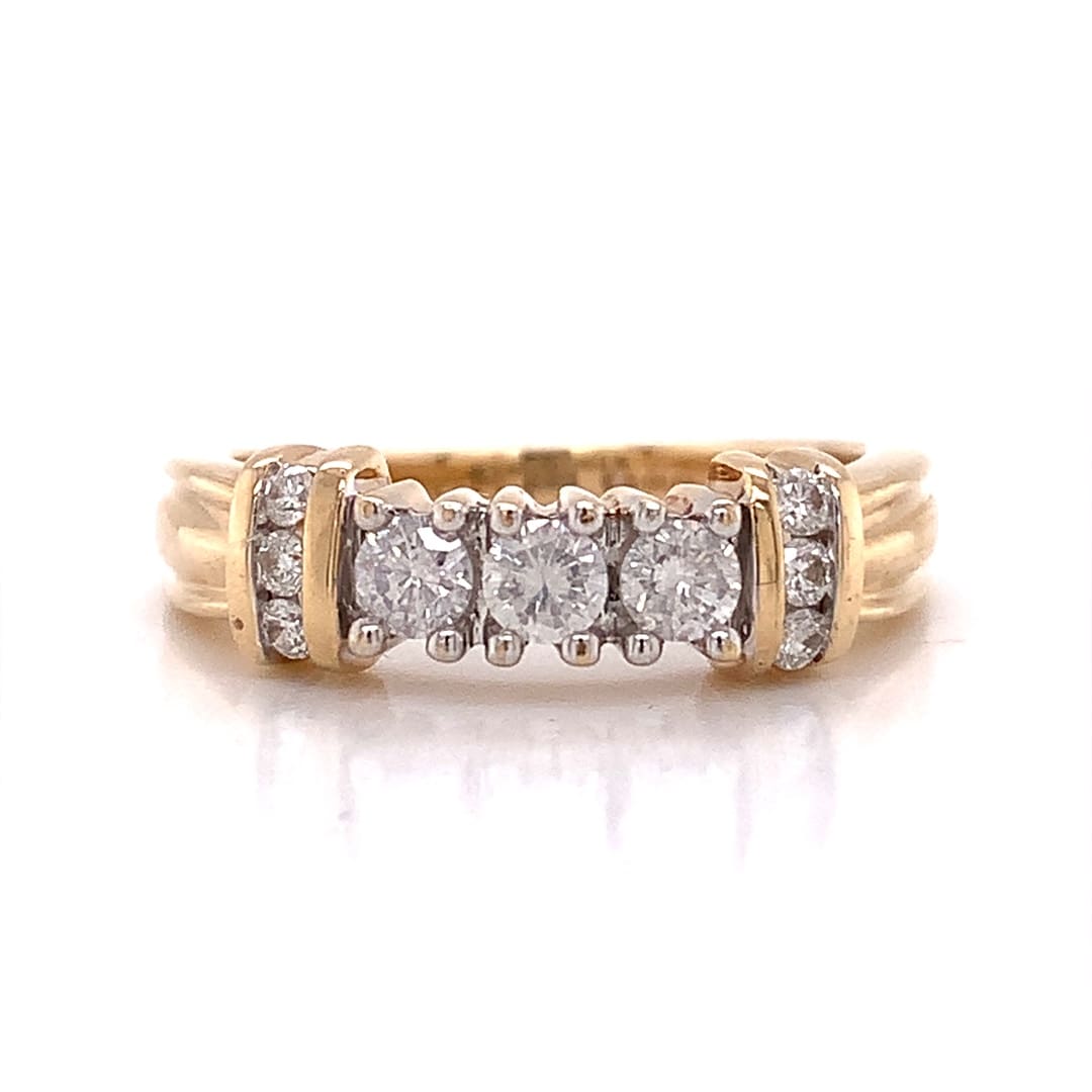 Band Style Diamond Dress Ring