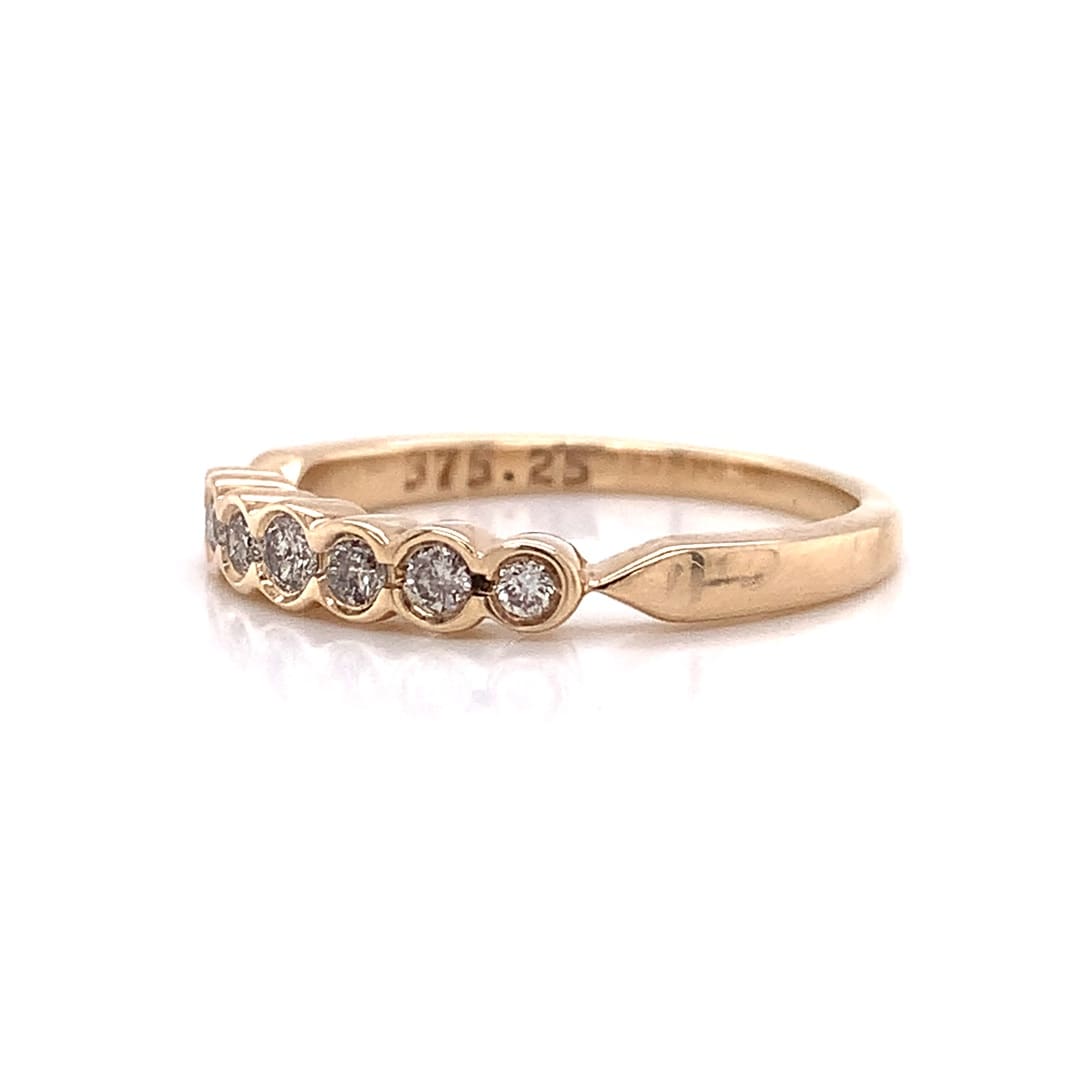 Yellow Gold Seven Diamond Eternity Ring