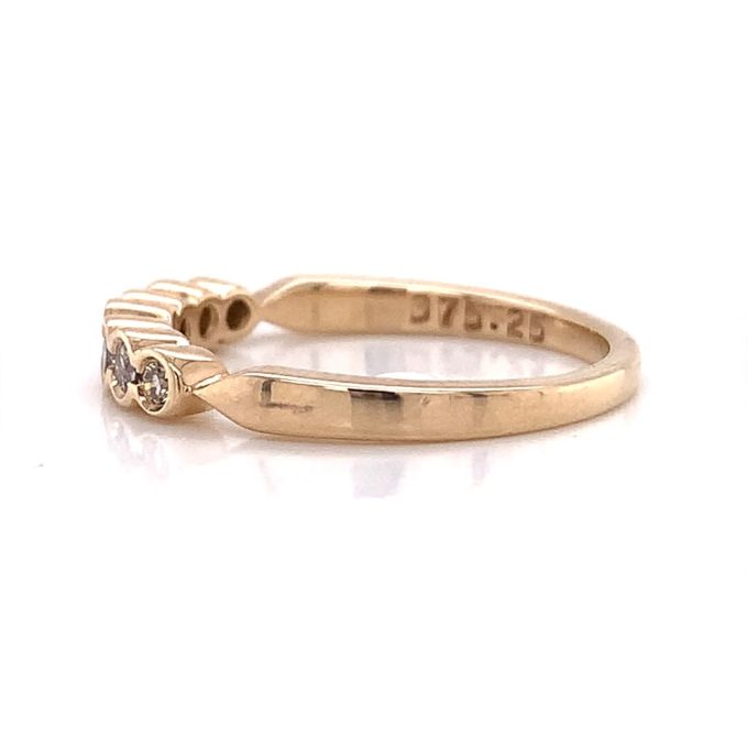Yellow Gold Seven Diamond Eternity Ring