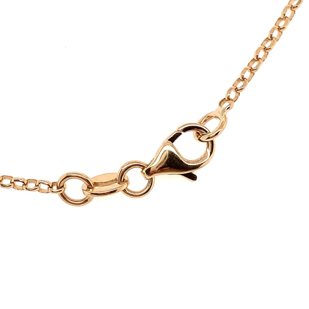 Linked Pendant Gold Necklace