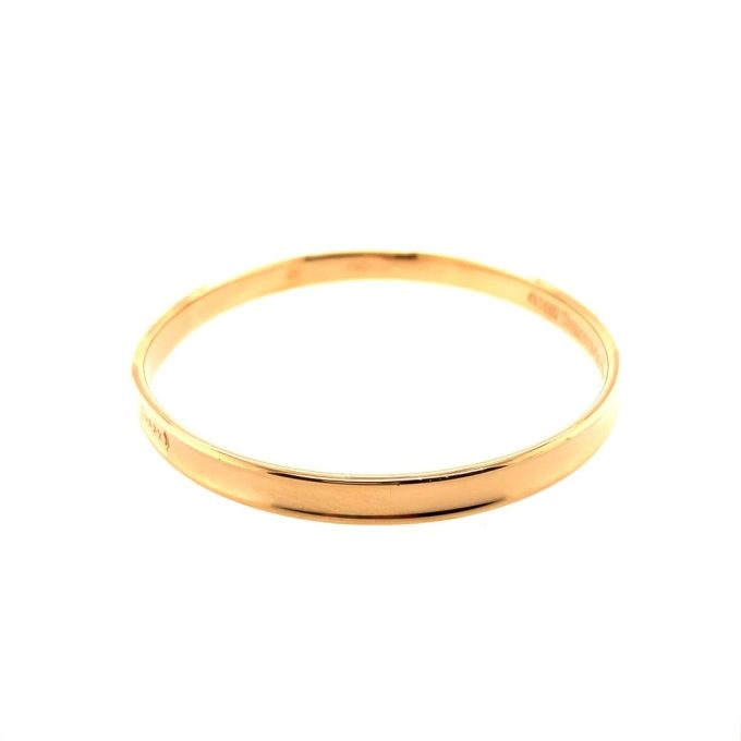 Tiffany & Co. 18ct Yellow Gold '1837' Oval Bangle