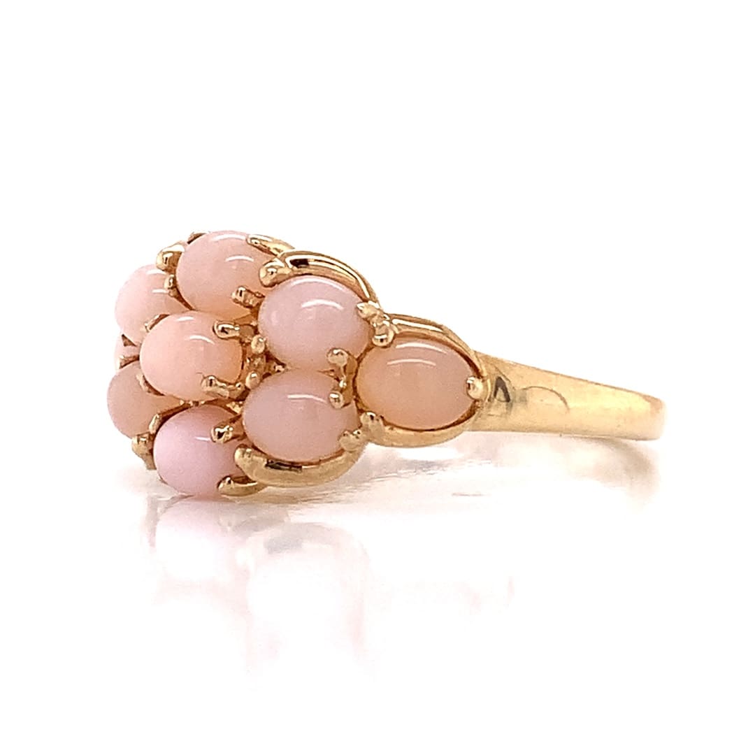 Coral Cluster Dress Ring