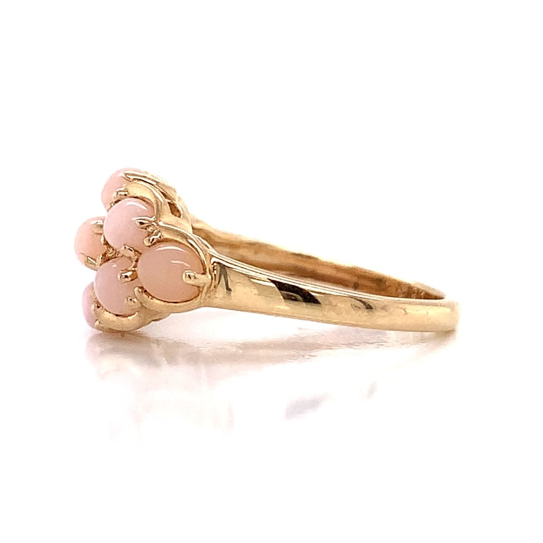 Coral Cluster Dress Ring