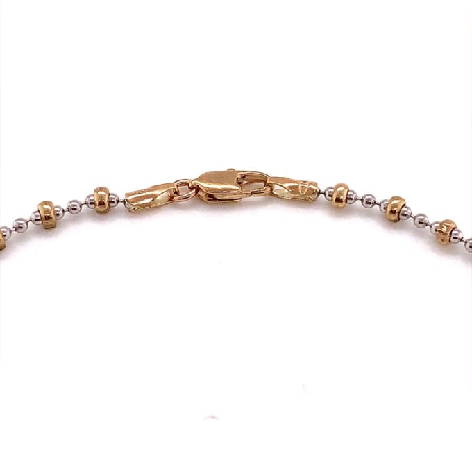 9ct Two Colour Lantern Link Bracelet