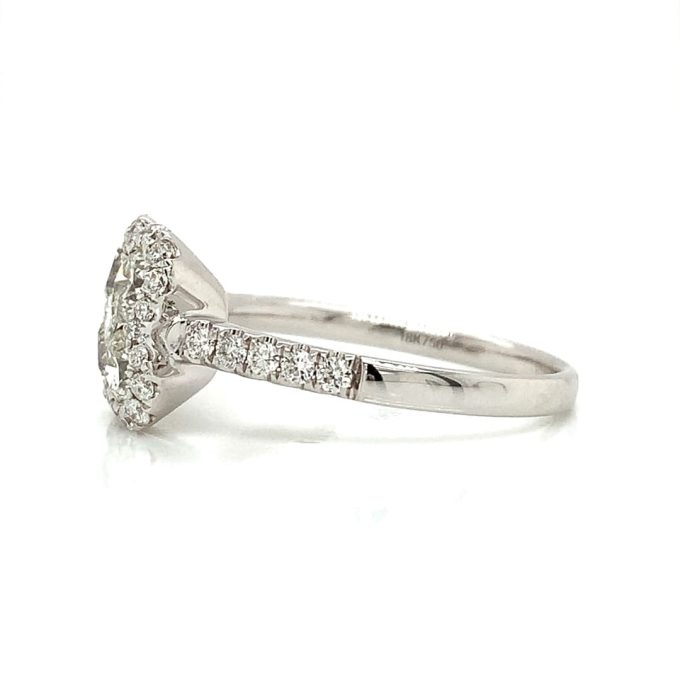 White Gold Diamond Quatrefoil Ring