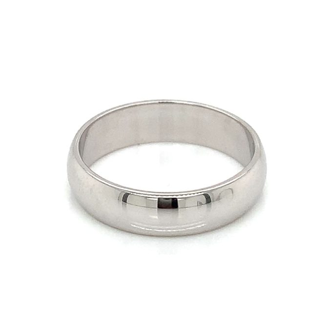 Ladies 9ct White Gold Band - 5mm