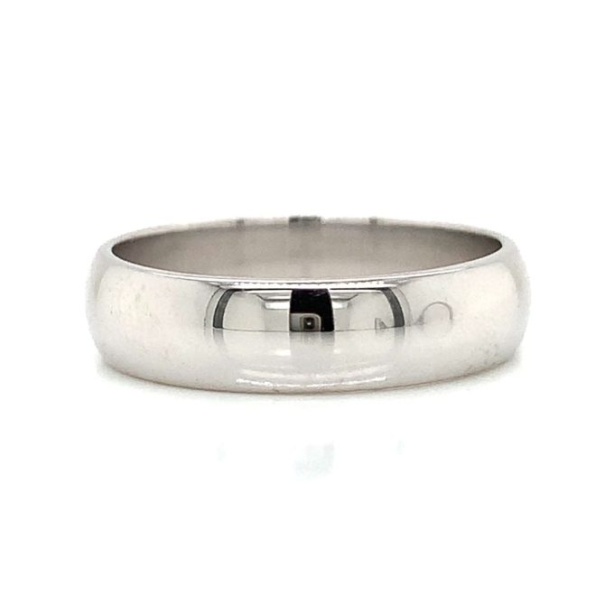 Ladies 9ct White Gold Band - 5mm