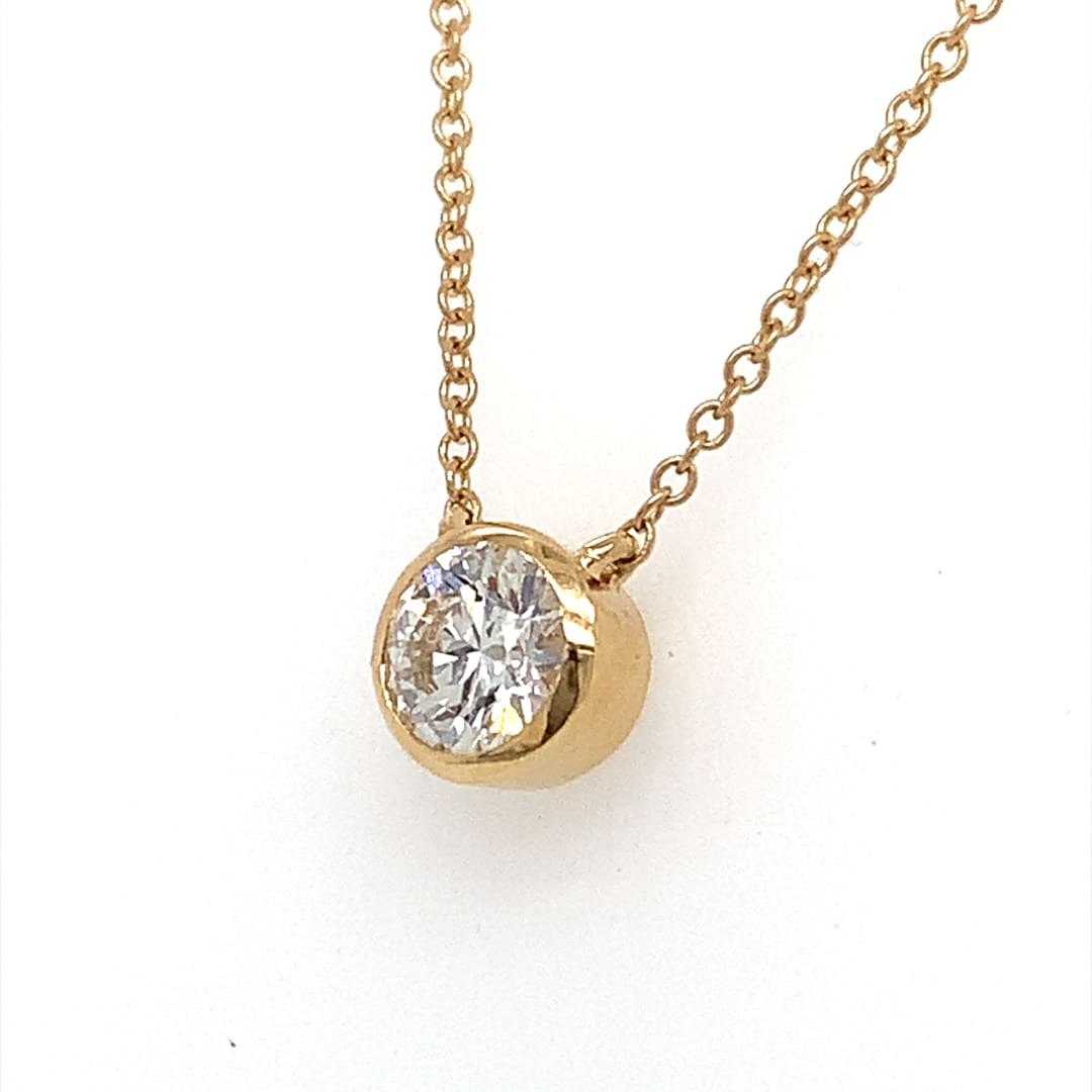 0.41ct Brilliant Cut Diamond Solitaire Necklace