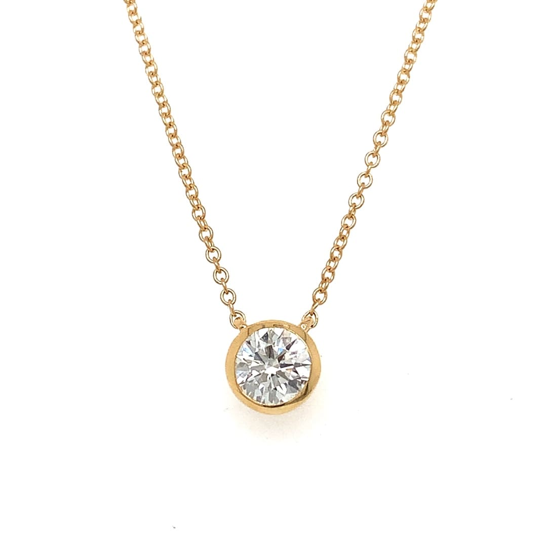 0.41ct Brilliant Cut Diamond Solitaire Necklace