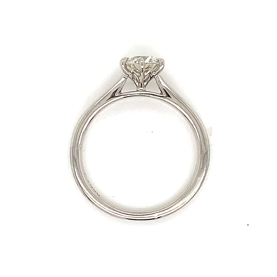 0.74ct Diamond Platinum Solitaire Ring