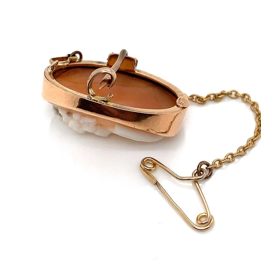 Victorian Gold Framed Shell Cameo Brooch Aspens Jewellers