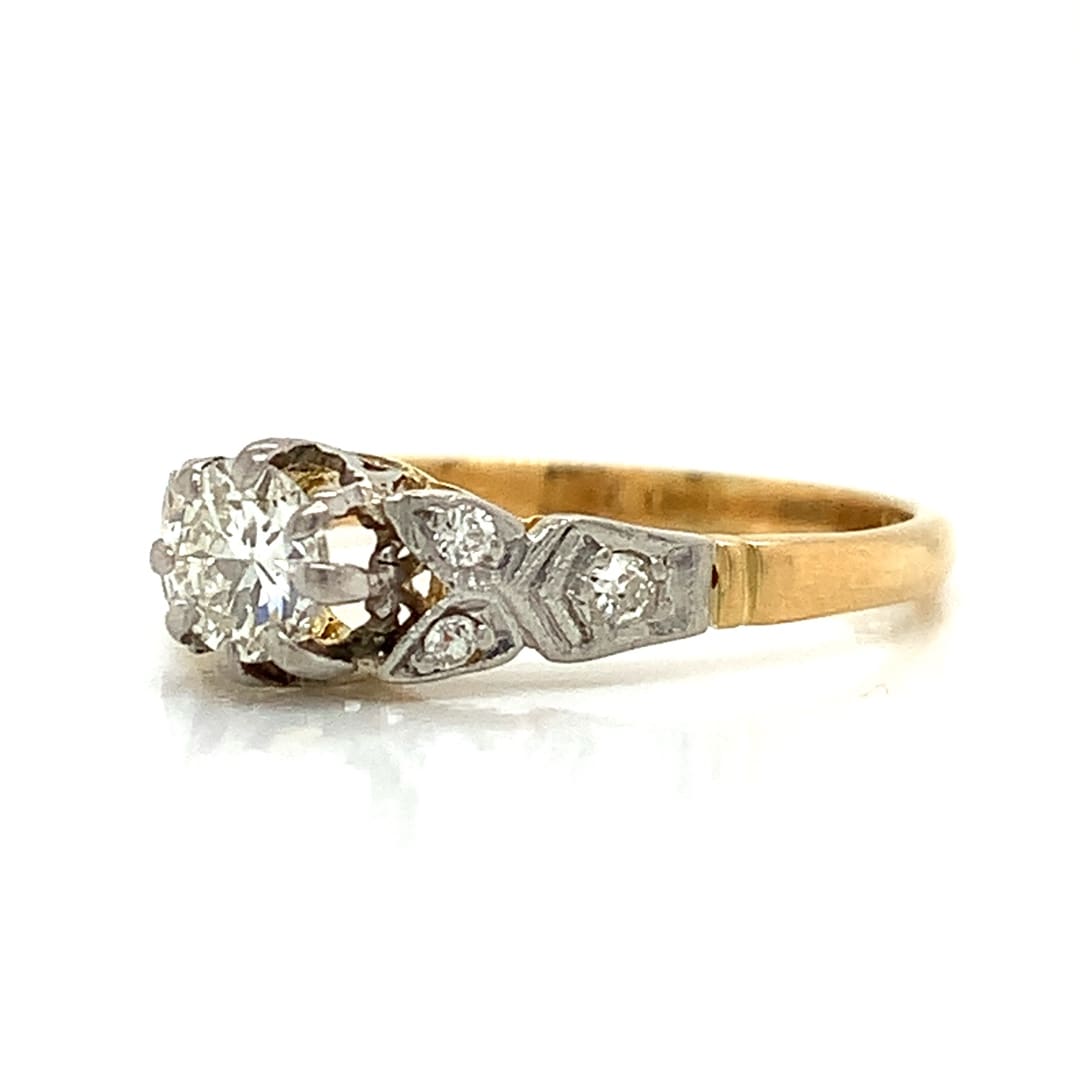 Vintage 0.40ct Diamond Solitaire Ring