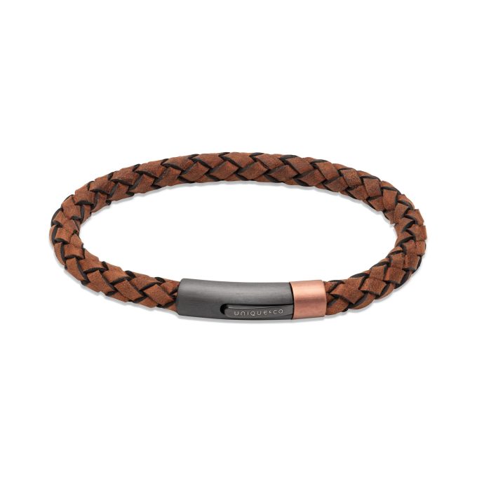 Unique Dark Brown Leather Bracelet