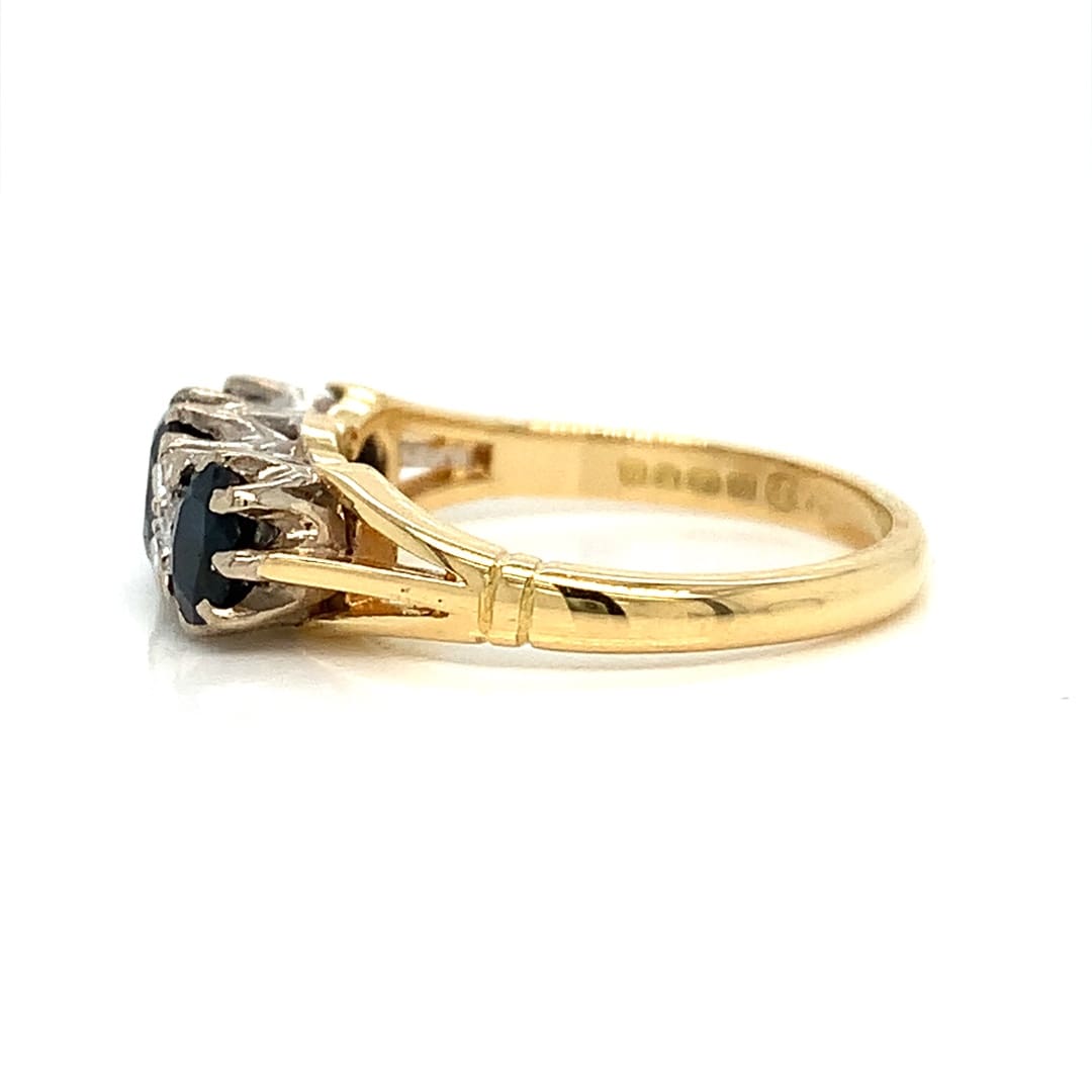 Sapphire and Diamond 18ct Gold Ring
