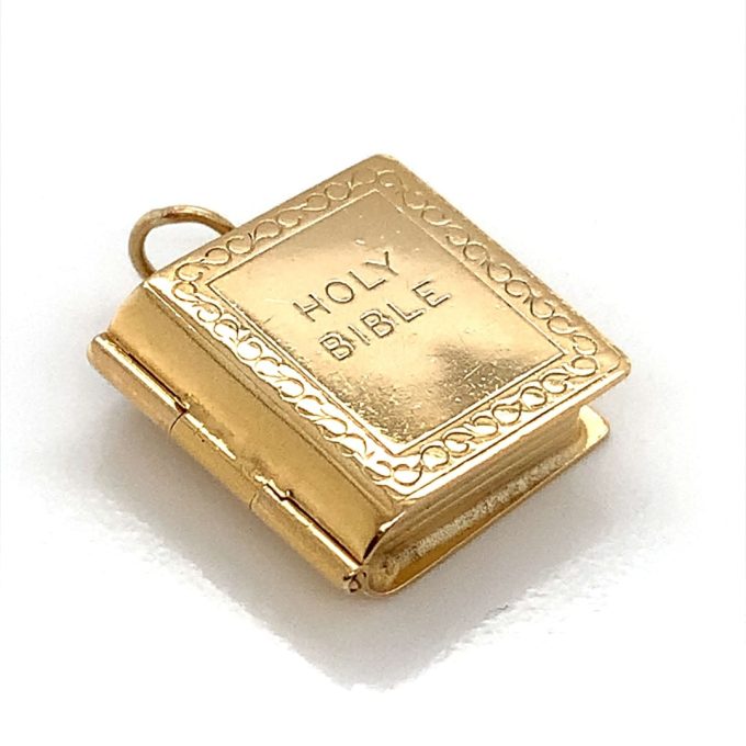 9ct Gold Bible Charm