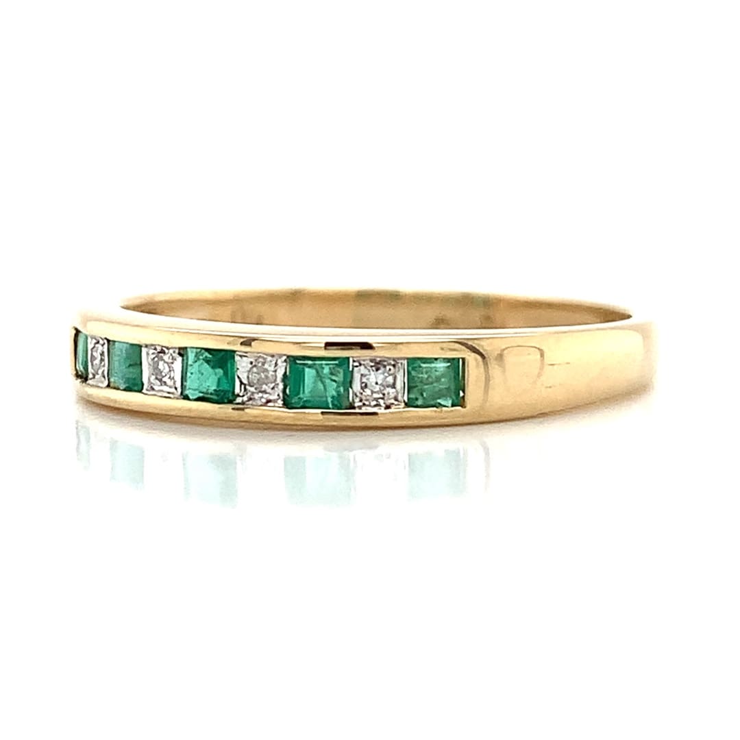 Emerald and Diamond Eternity Ring