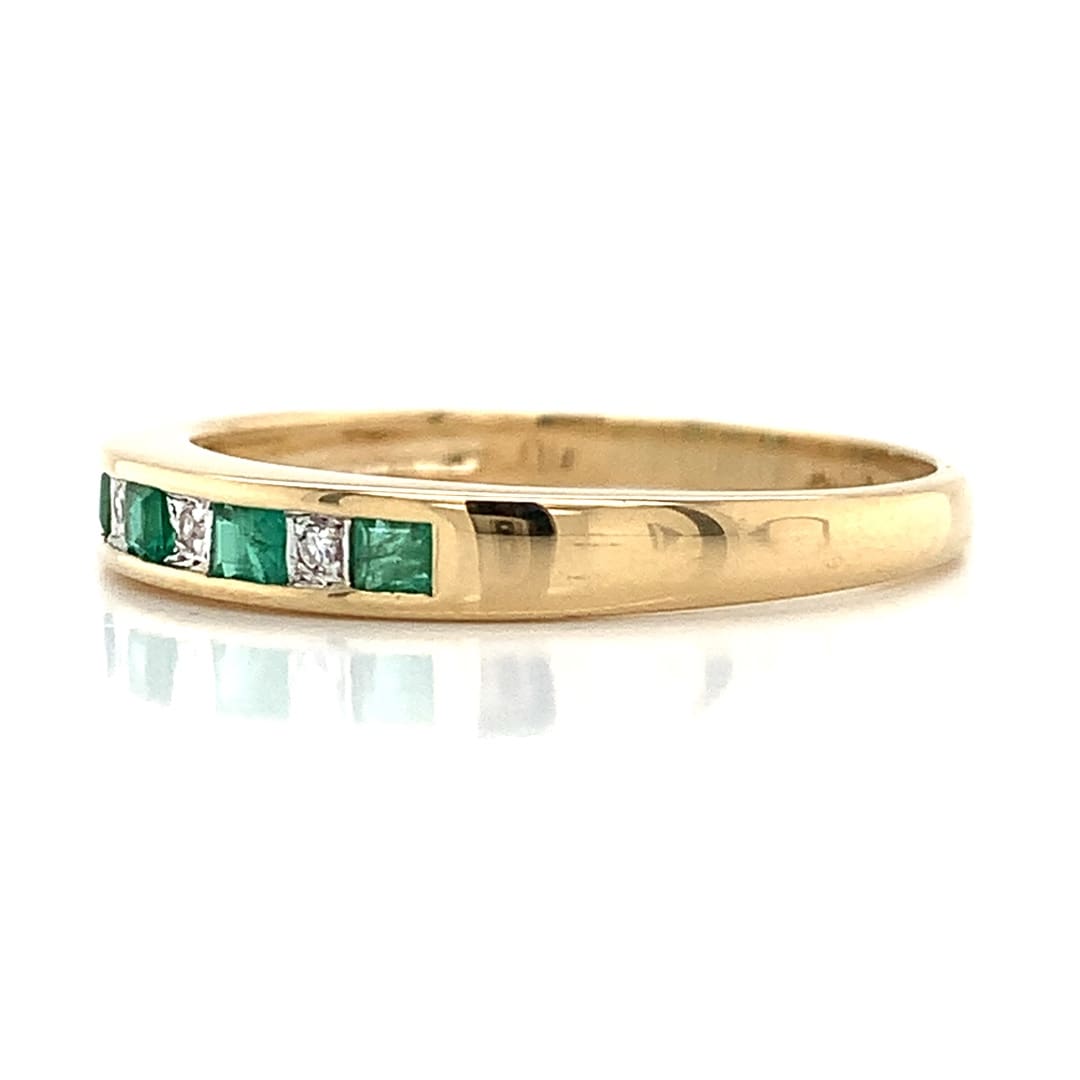 Emerald and Diamond Eternity Ring