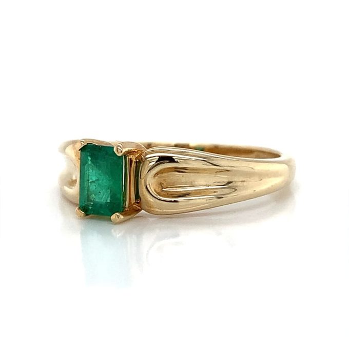 Emerald Solitaire Ring