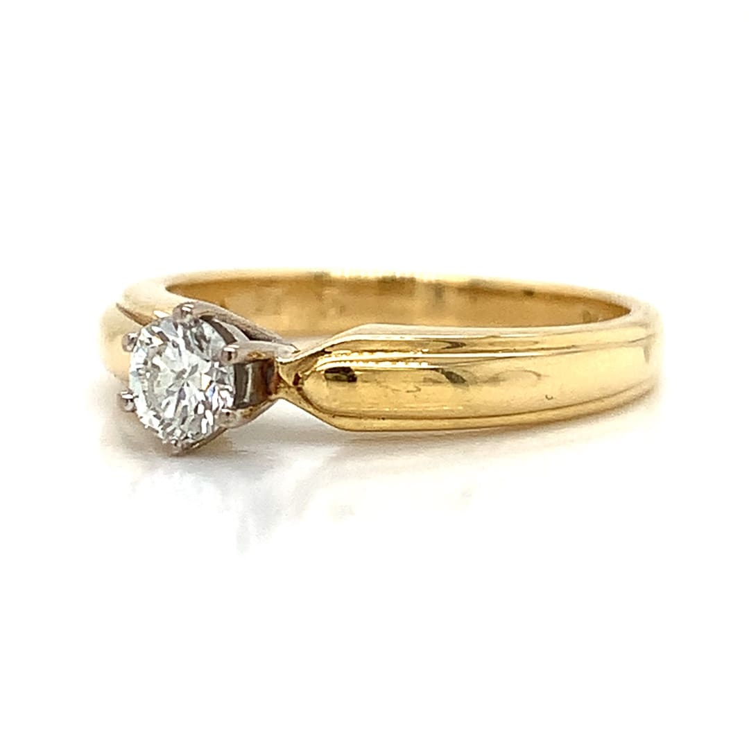 0.25ct Diamond High Set Solitaire Ring