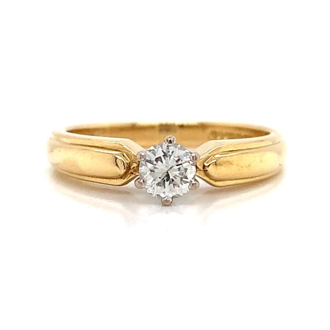 0.25ct Diamond High Set Solitaire Ring