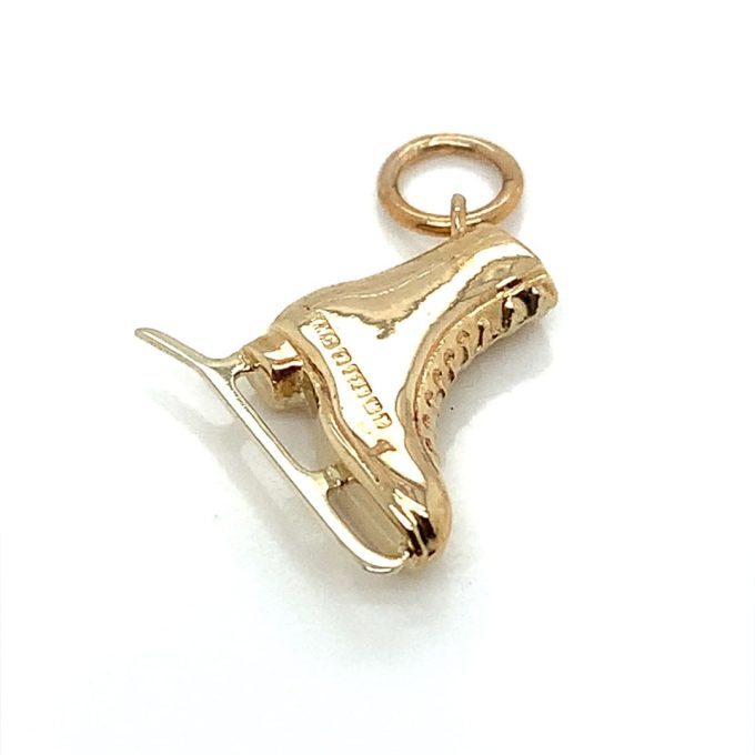 9ct Gold Ice Skate Charm