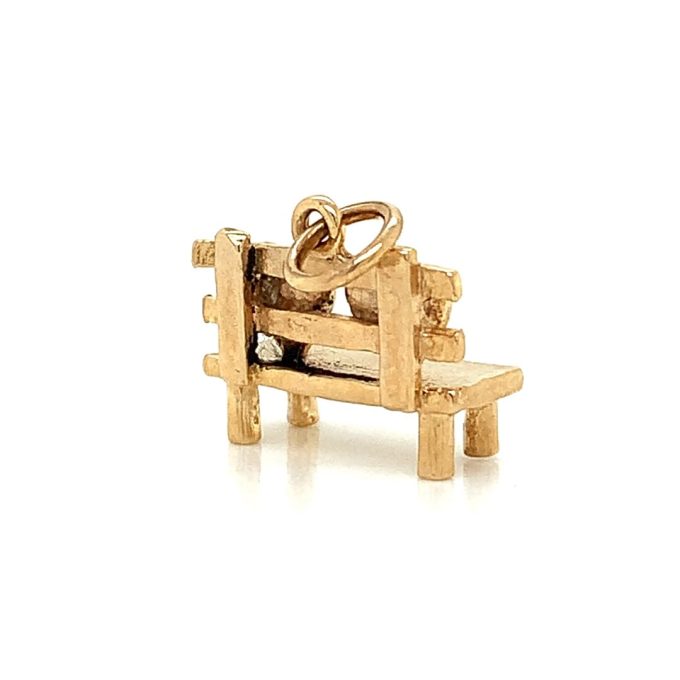 9ct Gold Love Seat / Bench Charm
