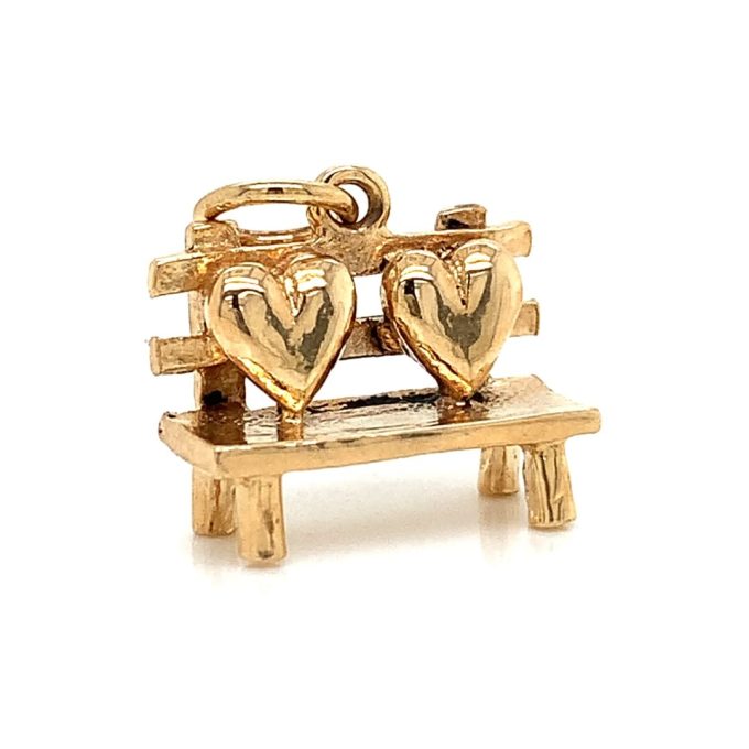 9ct Gold Love Seat / Bench Charm